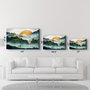 Wallity CAM-1060 Pintura Decorativa de Vidrio Templado Multicolor 46 x 72 cm